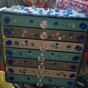 BLACK FRIDAY, Custom Multi-Color, gemstone Covered Organizer.